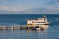 Paddle wheel boat on a lake Tahoe Royalty Free Stock Photo