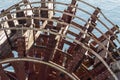 Paddle wheel of a river boat Royalty Free Stock Photo