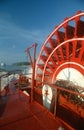 Paddle Wheel of Riverboat on Mississippi River Royalty Free Stock Photo