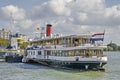 Paddle wheel steamer in Rotterdam Royalty Free Stock Photo