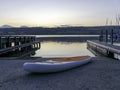 Paddleboard, stand up board, boat dock