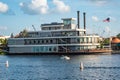 Paddlefish on sunset background. It is an iconic restaurant located aboard a luxurious steamboat at Lake Buena Vista 3