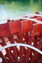 Paddlewheel of riverboat. Royalty Free Stock Photo