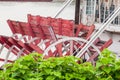 Paddlewheel riverboat traveling down the Ohio river toward Cincinnati in summer. Royalty Free Stock Photo