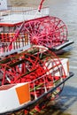 Paddlewheels of an old sternwheeler