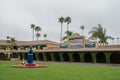 The paddock area at Del Mar racetrack