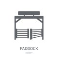 Paddock icon. Trendy Paddock logo concept on white background fr