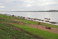 Paddy Field And Fish Cages