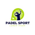 Padel sport logo designs simple modern