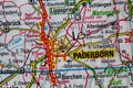 Paderborn, Germany, on a road m Royalty Free Stock Photo