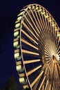 paderborn, nrw, germany, july, 25., 2023, ferris wheel at night