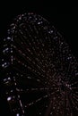 paderborn, nrw, germany, july, 25., 2023, ferris wheel at night