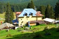 Padina chalet in Bucegi Massif, in Carpathian Bend Mountains, Transylvania, Romania. Royalty Free Stock Photo