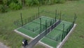 Padle tennis court outside in Sweden