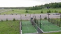 Padle tennis court outside in Sweden