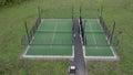 Padle tennis court outside in Sweden