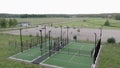 Padle tennis court outside in Sweden