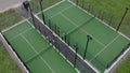 Padle tennis court outside in Sweden