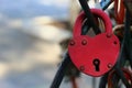 Padlock as a symbol of eternal love