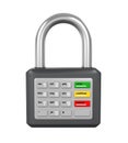 Padlock with ATM Keypad Royalty Free Stock Photo
