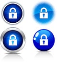 Padlock buttons. Royalty Free Stock Photo