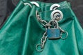 Padlock with chain Royalty Free Stock Photo