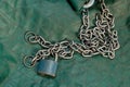 Padlock with chain Royalty Free Stock Photo