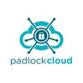 Padlock cloud logo