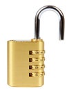 Padlock with combination lock Royalty Free Stock Photo