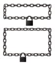 Padlock frames Royalty Free Stock Photo