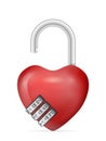 Padlock heart