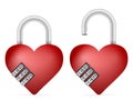 Padlock heart