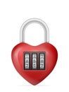 Padlock heart