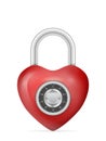 Padlock heart