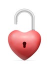 Padlock heart