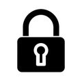 padlock icon is a simple graphic representation of a lock, Royalty Free Stock Photo