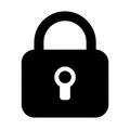 padlock icon is a simple graphic representation of a lock, Royalty Free Stock Photo