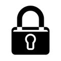 padlock icon is a simple graphic representation of a lock, Royalty Free Stock Photo