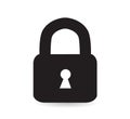 Padlock icon symbol vector Royalty Free Stock Photo