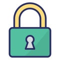 Padlock  Isolated Isolated Vector Icon easily editable easily editable Royalty Free Stock Photo