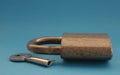 Padlock and key Royalty Free Stock Photo