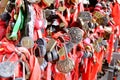 padlock keys on The Heaven\'s Gate of Tianmen Shan at Tianmen Mountain National Forest Park