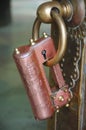 Padlock in a Mosque Royalty Free Stock Photo