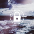 Padlock Network Security System Password Privacy Concept