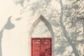 Padlock and old door an vintage