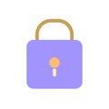 Padlock pixel perfect flat gradient color ui icon Royalty Free Stock Photo