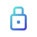 Padlock pixel perfect gradient linear ui icon Royalty Free Stock Photo