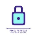 Padlock pixel perfect RGB color ui icon Royalty Free Stock Photo
