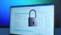 Cybersecurity: Online Data Protection & Digital Security Lock Royalty Free Stock Photo
