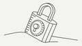 Padlock with Question Mark, Security and Mystery Vector Icon, vector design Generative AI Royalty Free Stock Photo